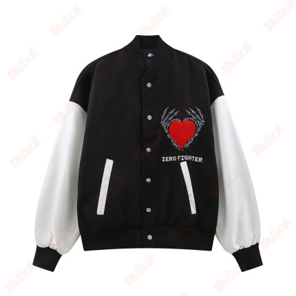 sport stand collar bomber jacket